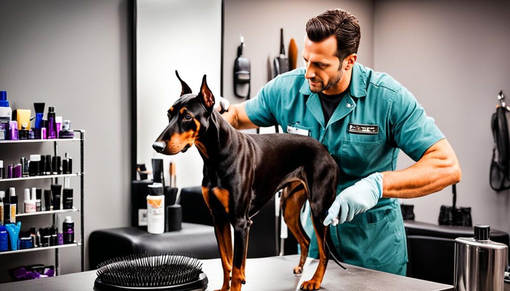 Doberman Pinscher grooming