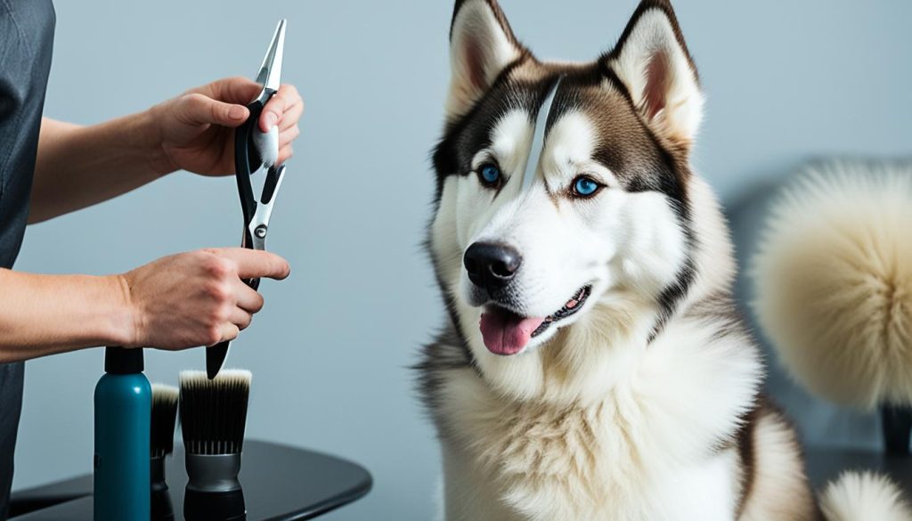 siberian husky grooming