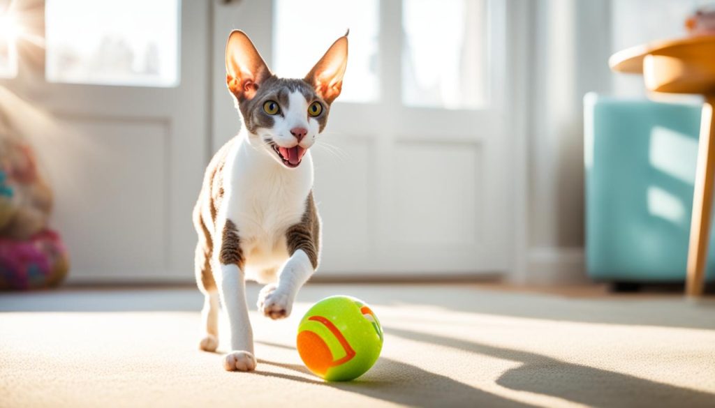 Cornish Rex playing