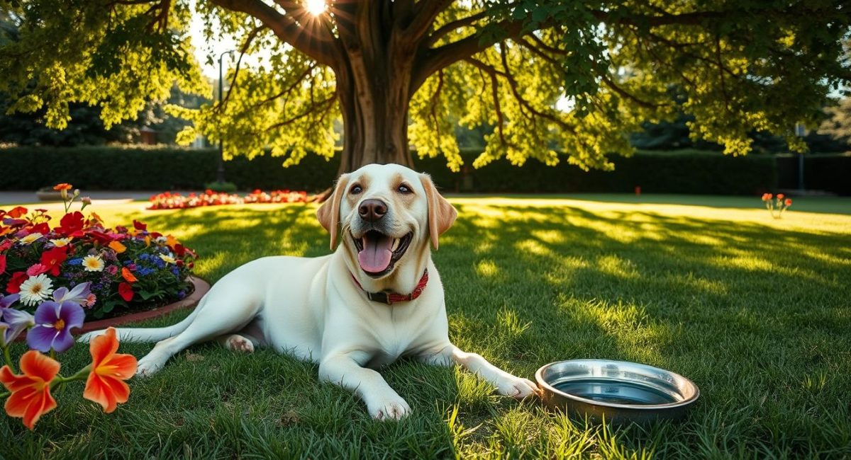 How can I keep my Labrador Retriever cool in summer?