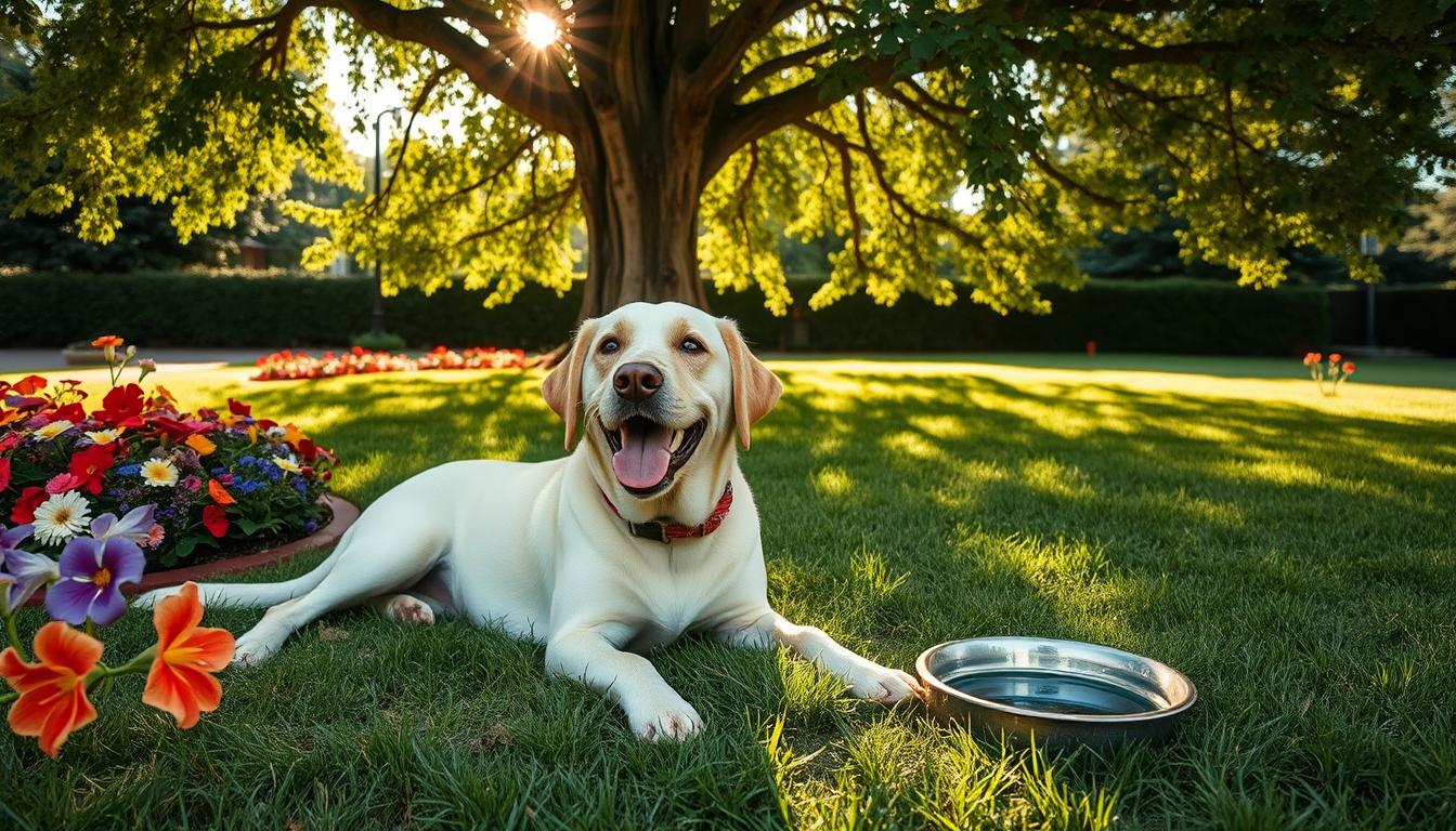 How can I keep my Labrador Retriever cool in summer?