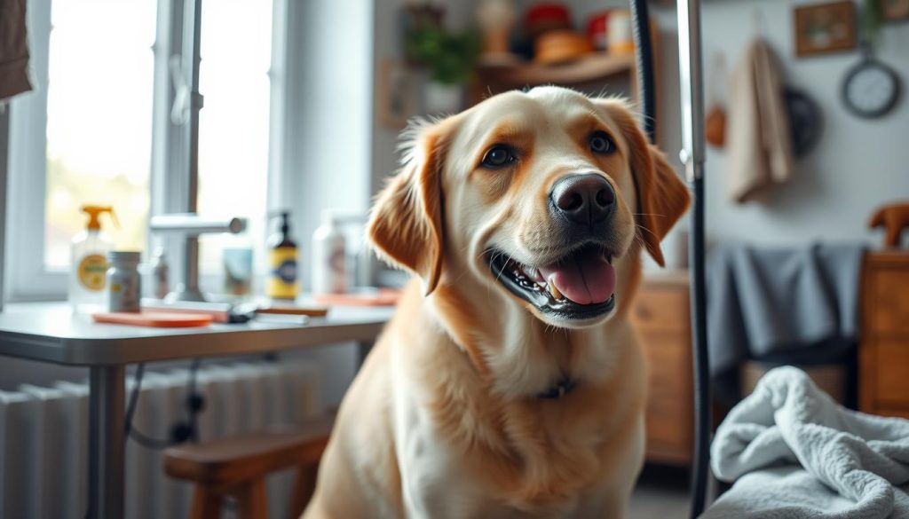 Labrador Retriever grooming