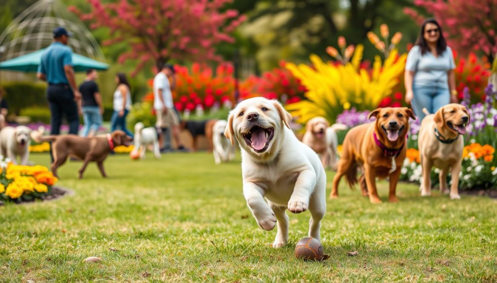 Labrador Retriever puppy socialization