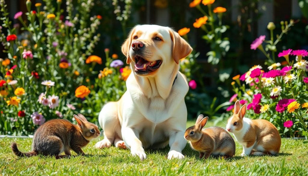 Labrador Retriever with other pets