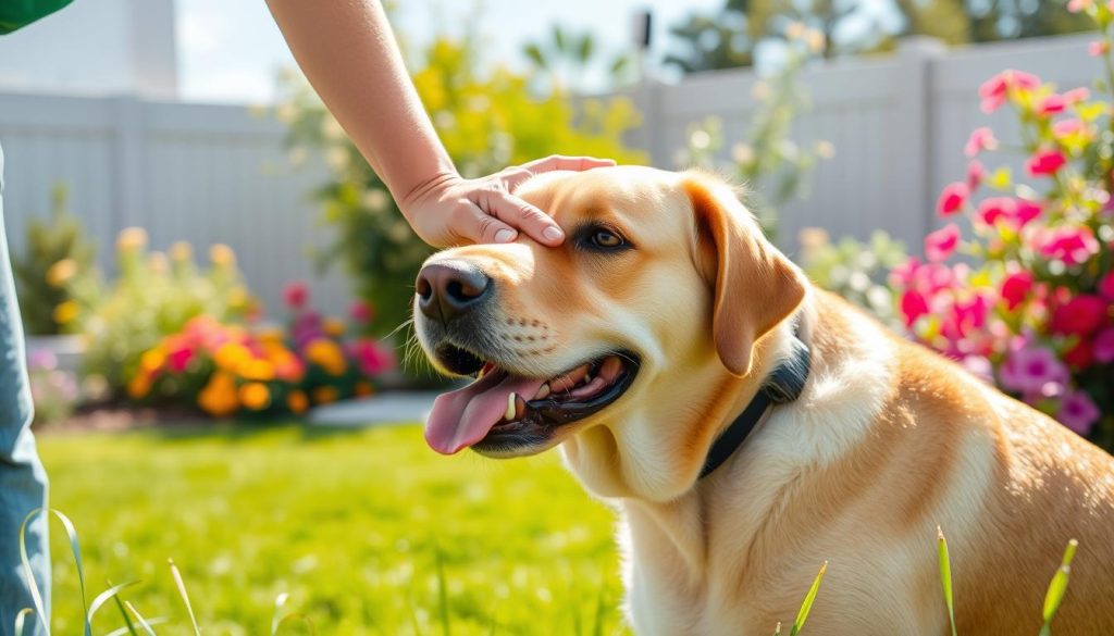 Labrador grooming