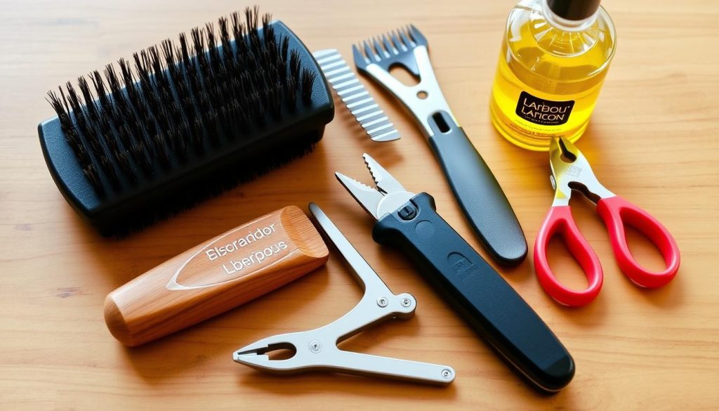 Labrador grooming tools