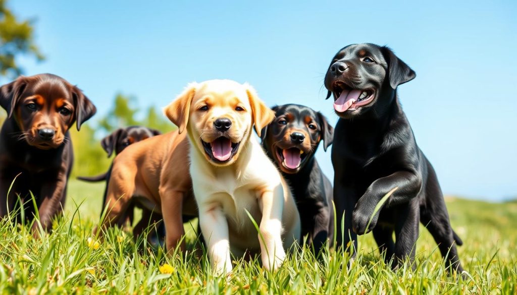 Labrador puppy colours