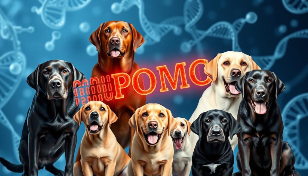 POMC deletion in Labrador retrievers