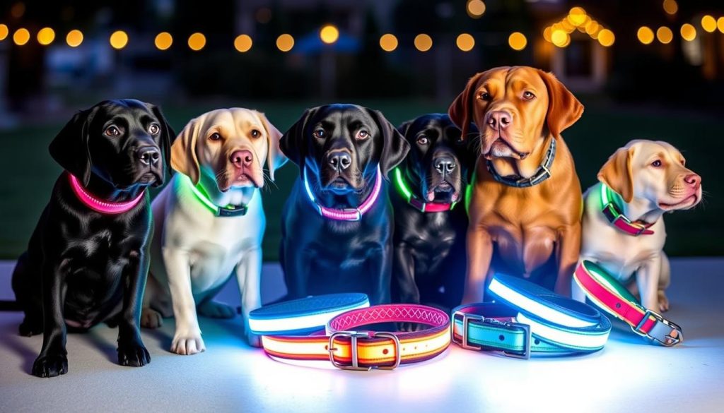 Reflective dog collars