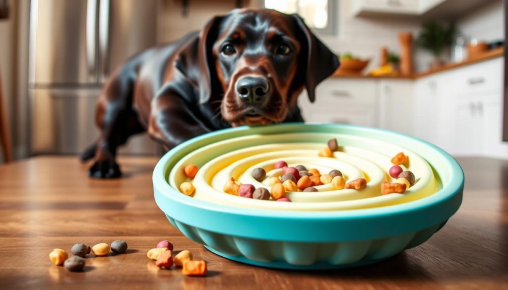 Slow feeder bowl for Labrador Retriever