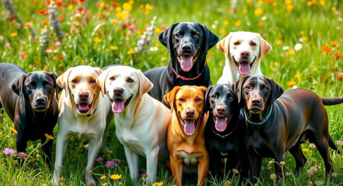 What colors do Labrador Retrievers come in?